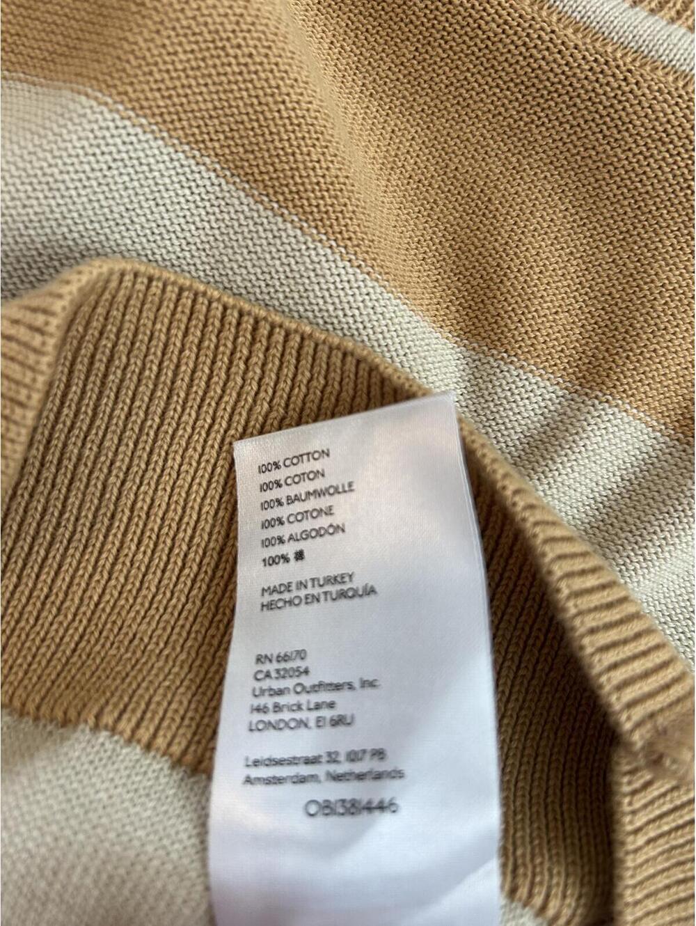 We The Free 100% Cotton Striped Mock Turtle Neck Tee Women’s Size Small - Picture 6 of 8